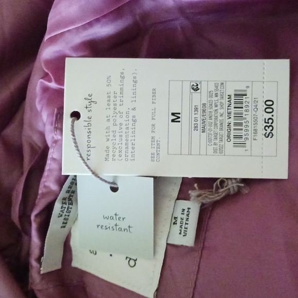 A New Day Rain Jacket Womens Long Sleeve Knee Length Femme Casual Waterproof - Picture 6 of 7